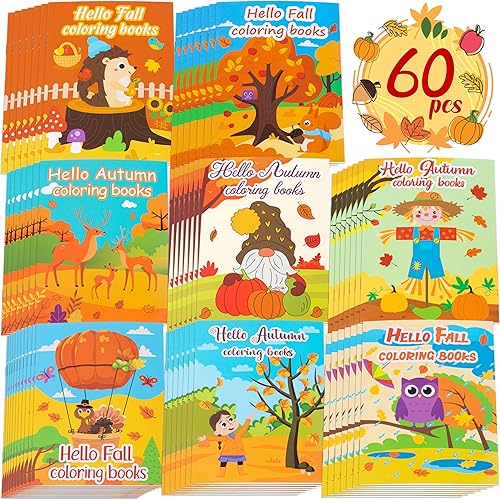 Vista 16 de 90shine 24 libros para colorear de otoño para niños, recuerdos de fiesta a granel para bolsas de regalos de 2-4, 3-5, 4-8 años