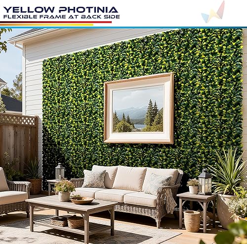 Miniatura 39 de Windscreen4less 6 paneles artificiales de boj de 20 x 20 pulgadas, seto topiario, plantas, hierba, pantalla de privacidad para exteriores, Boj