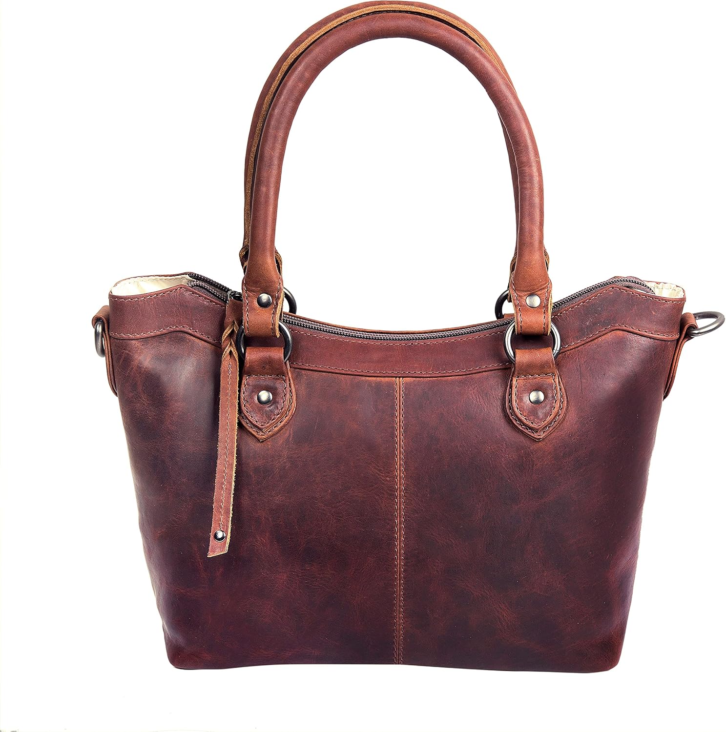Lady Conceal Carry Sadie Satchel - Spacious Shoulder Bag Crossbody Purse with Universal Gun Holster & Locking Zippers
