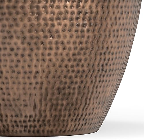 Miniatura 7 de SIMPLIHOME Preston - Mesa auxiliar de metal industrial moderna de 22 pulgadas de ancho en cobre antiguo, totalmente montada para la sala de estar y