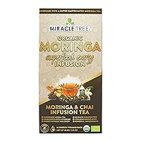 Vista 1 de Miracle Tree 's Energizing Moringa Infusion - Chai Mezcla súper cafeína Alternativa de café saludable, perfecta para concentrarse Certificado
