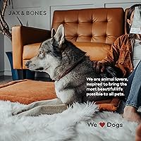 Vista 7 de Jax & Bones Acogedora cama para perro, almohadilla plana extragrande lavable que se adapta a jaulas y perreras estándar, tapete gris 42 x 18