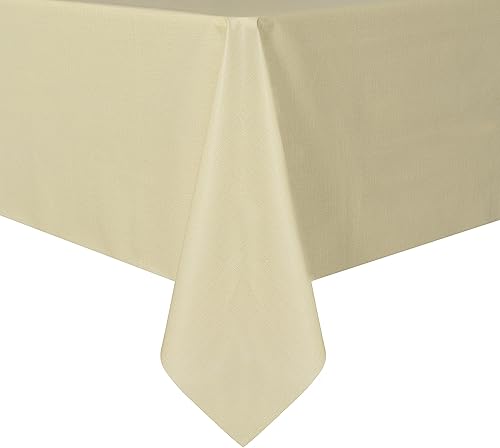 Miniatura 91 de sancua - Mantel rectangular de PVC 100 % impermeable, 54 x 54 pulgadas, vinilo a prueba de aceite, derrames, fácil de limpiar con un paño, para