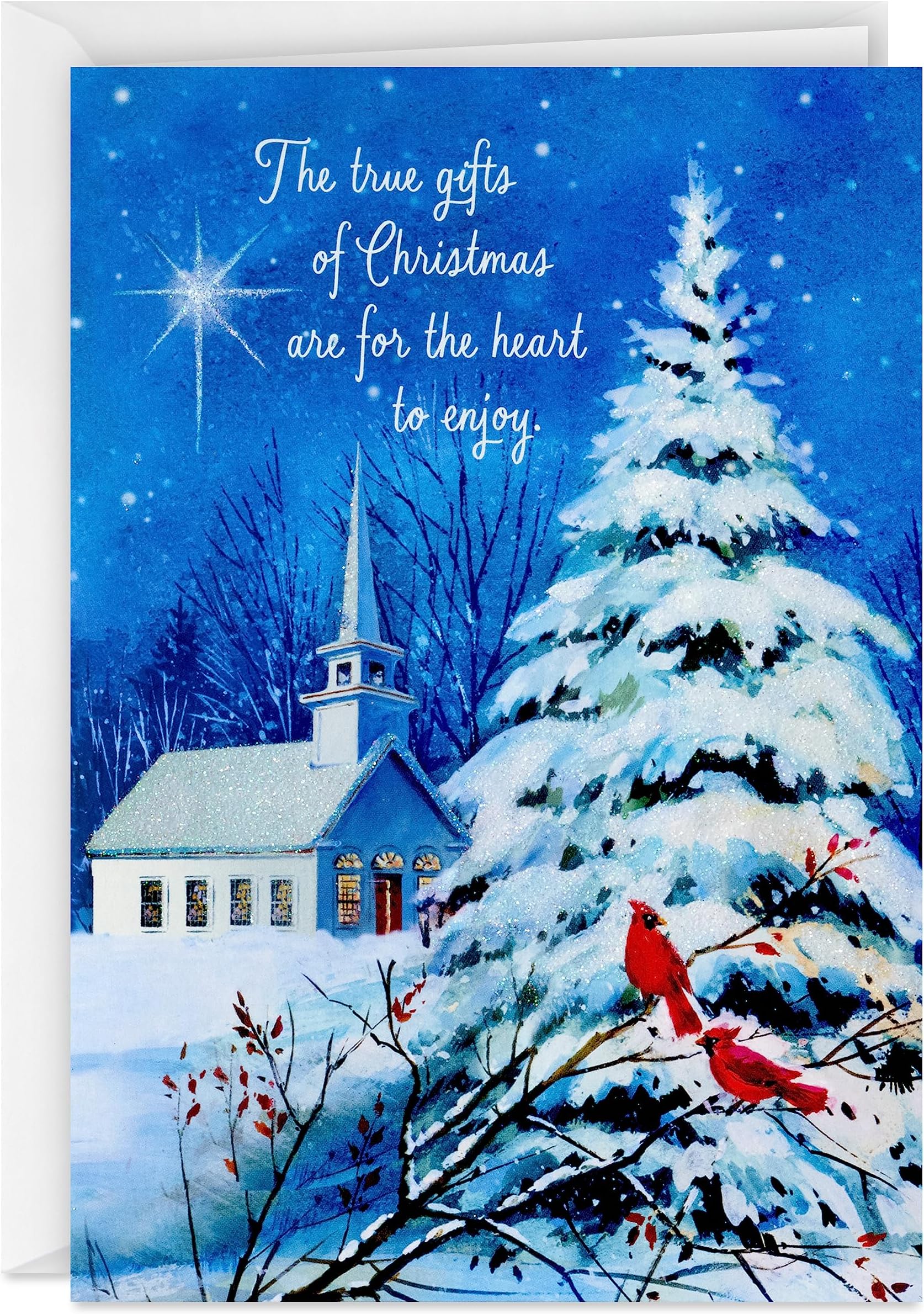 Dayspring Religious Christmas Cards (16 Cards and Envelopes) Winter
