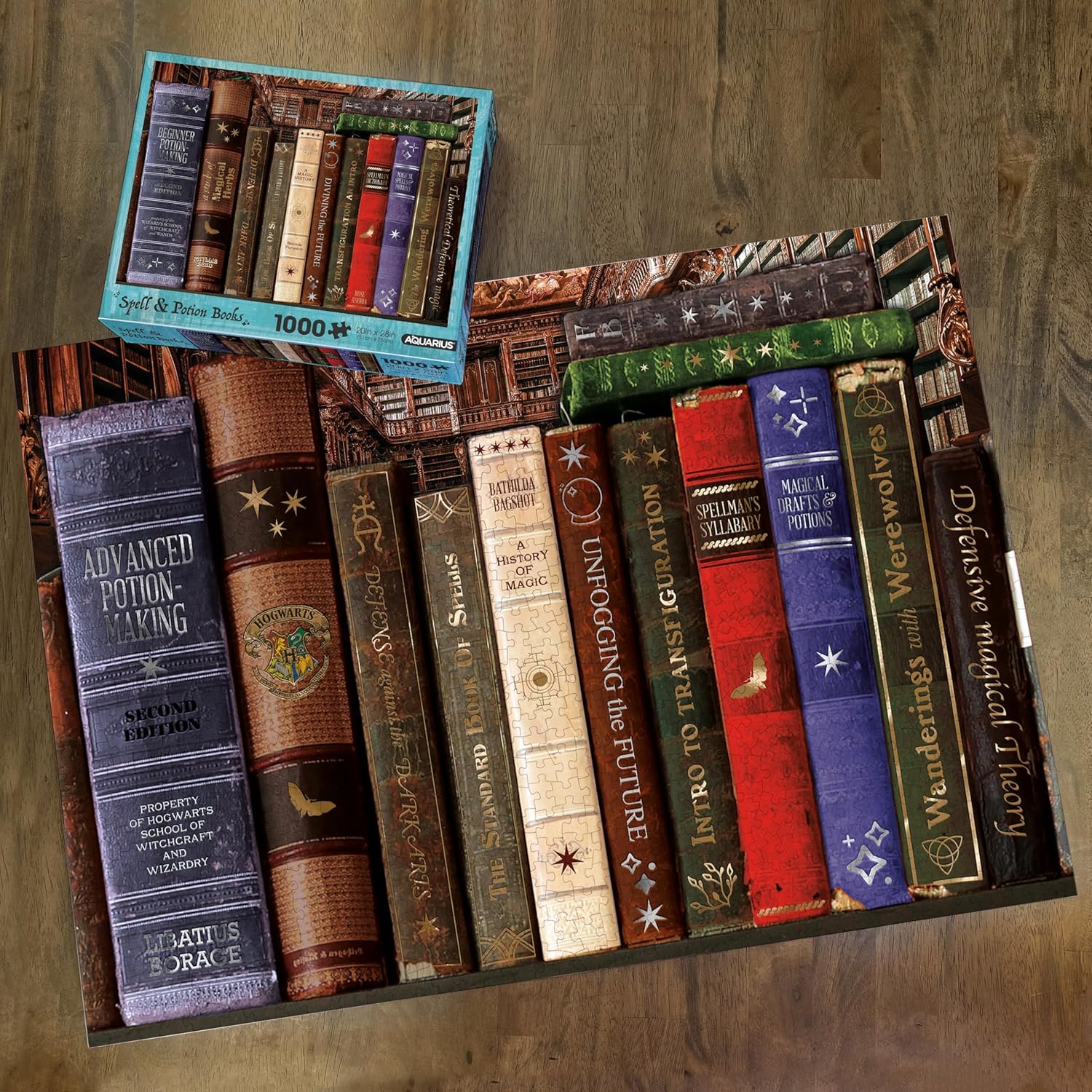 AQUARIUS Spell & Potion Books Puzzle (1000 Piece Jigsaw Puzzle) - Glare Free - Precision Fit, 22'' x 28'' (65489)