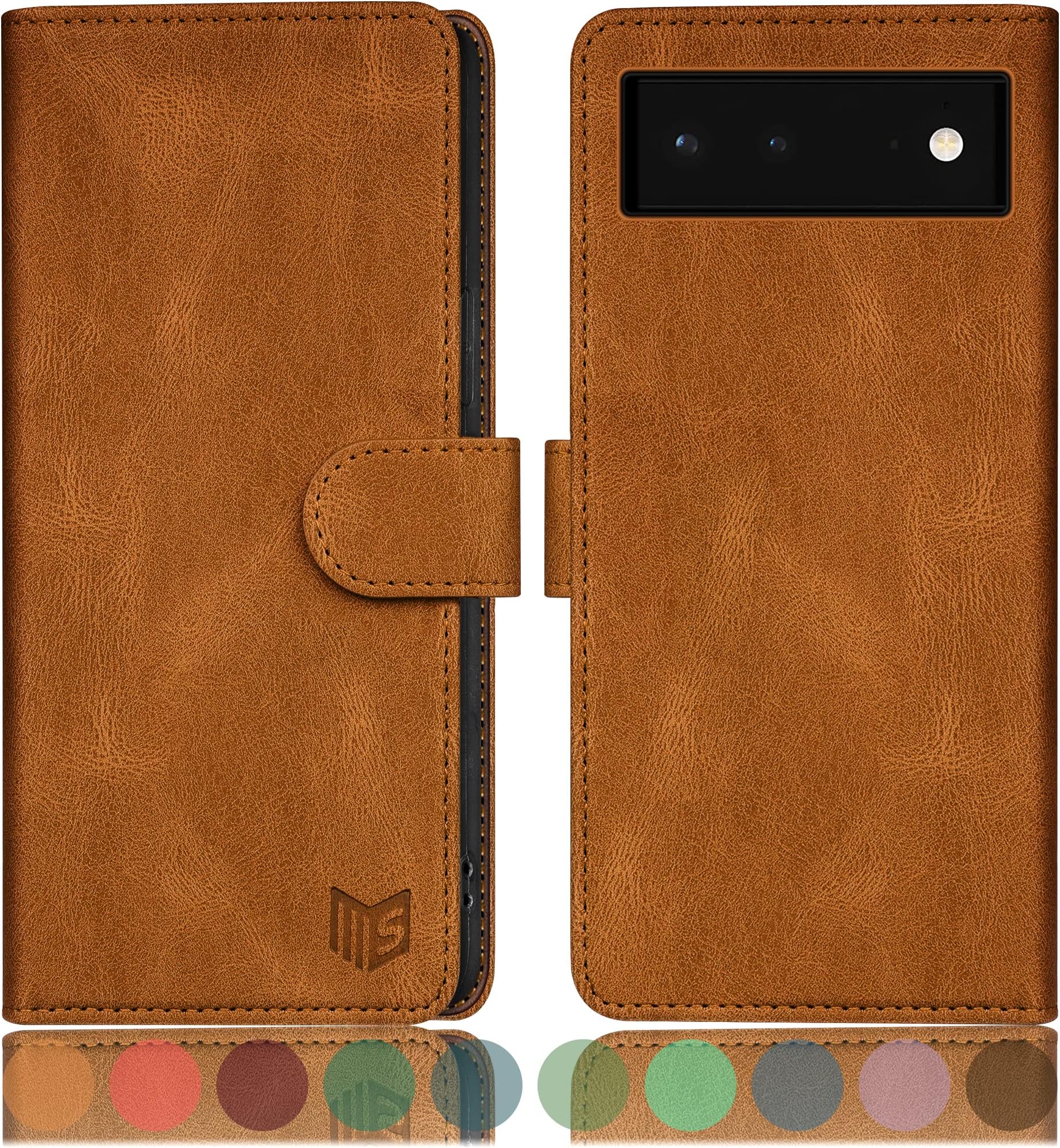 SUANPOT progettazione per Google Pixel 10/Google Pixel 10 Pro Blocco RFID Portafoglio Slot CarteSupporto Cellulare Magnetica custodia Pelle Sintetica Cover per Pixel 10 Viola Lilla