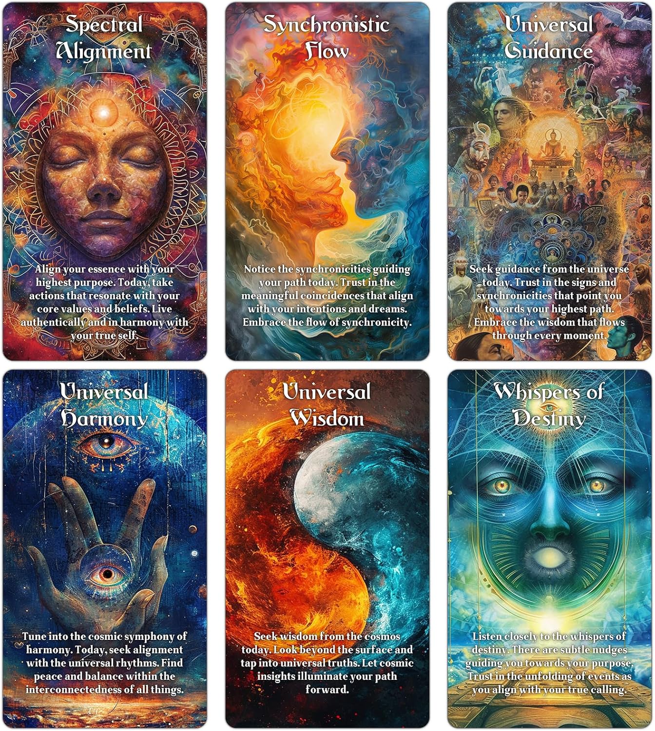 Yin and Yang Oracle Cards, 68 Karma Connection Oracle Deck for Beginner with Meanings on Them, Evaluate Emotions, Relationships, Career, Health, Life (Black) - Image 3