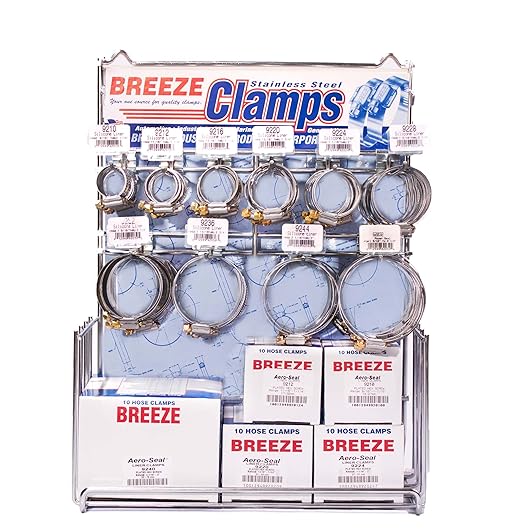 Breeze 9150 ASSORTMENT HD Hose Clamp Display Assortment