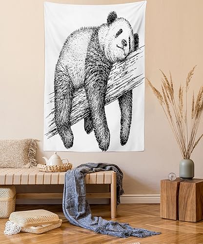 Miniatura 16 de Lunarable Tapiz de La Habana, caballeros que tocan saxofón con sombreros de Panamá y auto rojo nostálgico, colgante de pared para dormitorio, sala