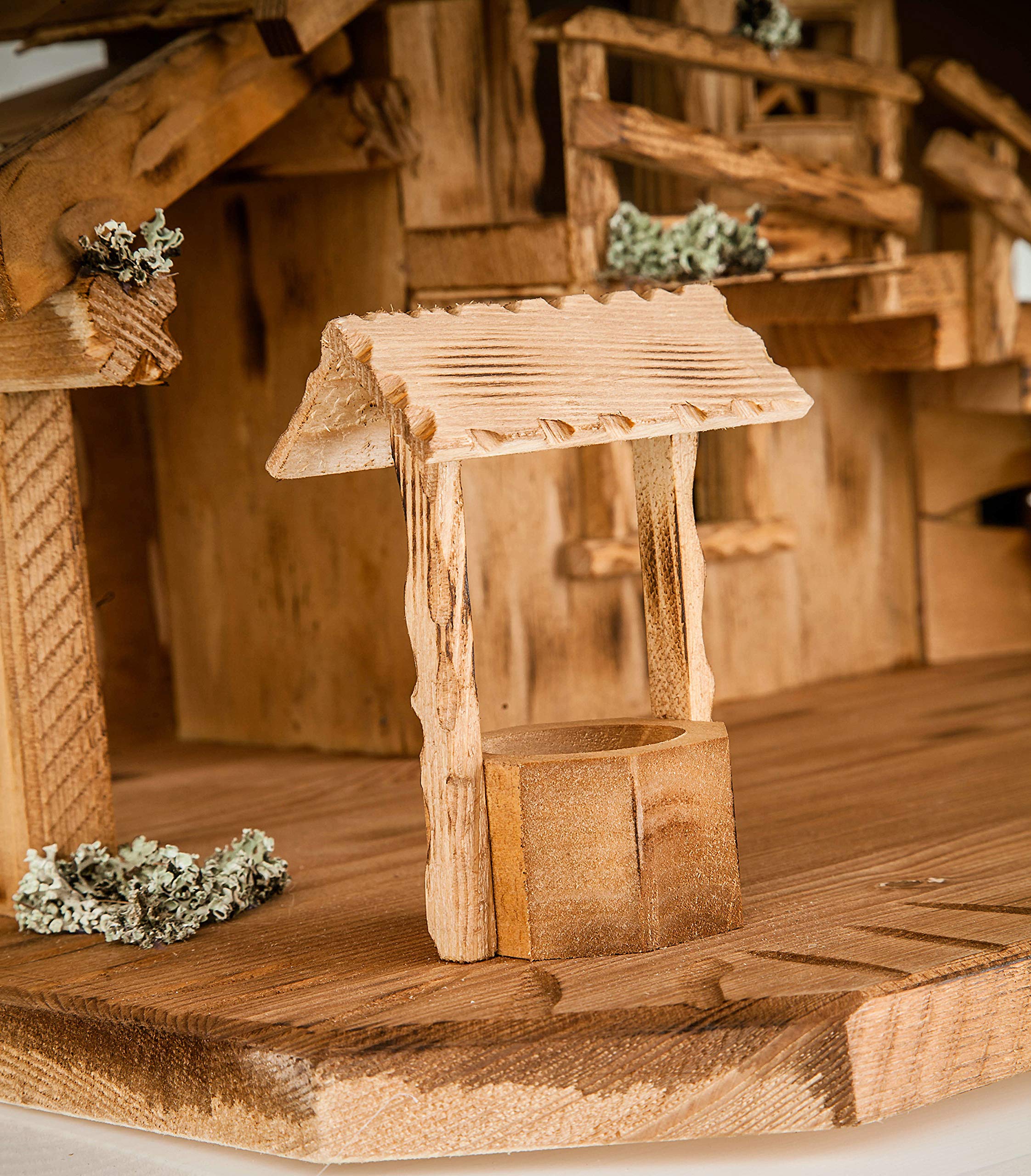 Crèche de Noël, Crèche de Table avec Figurines (W09+Figurines)