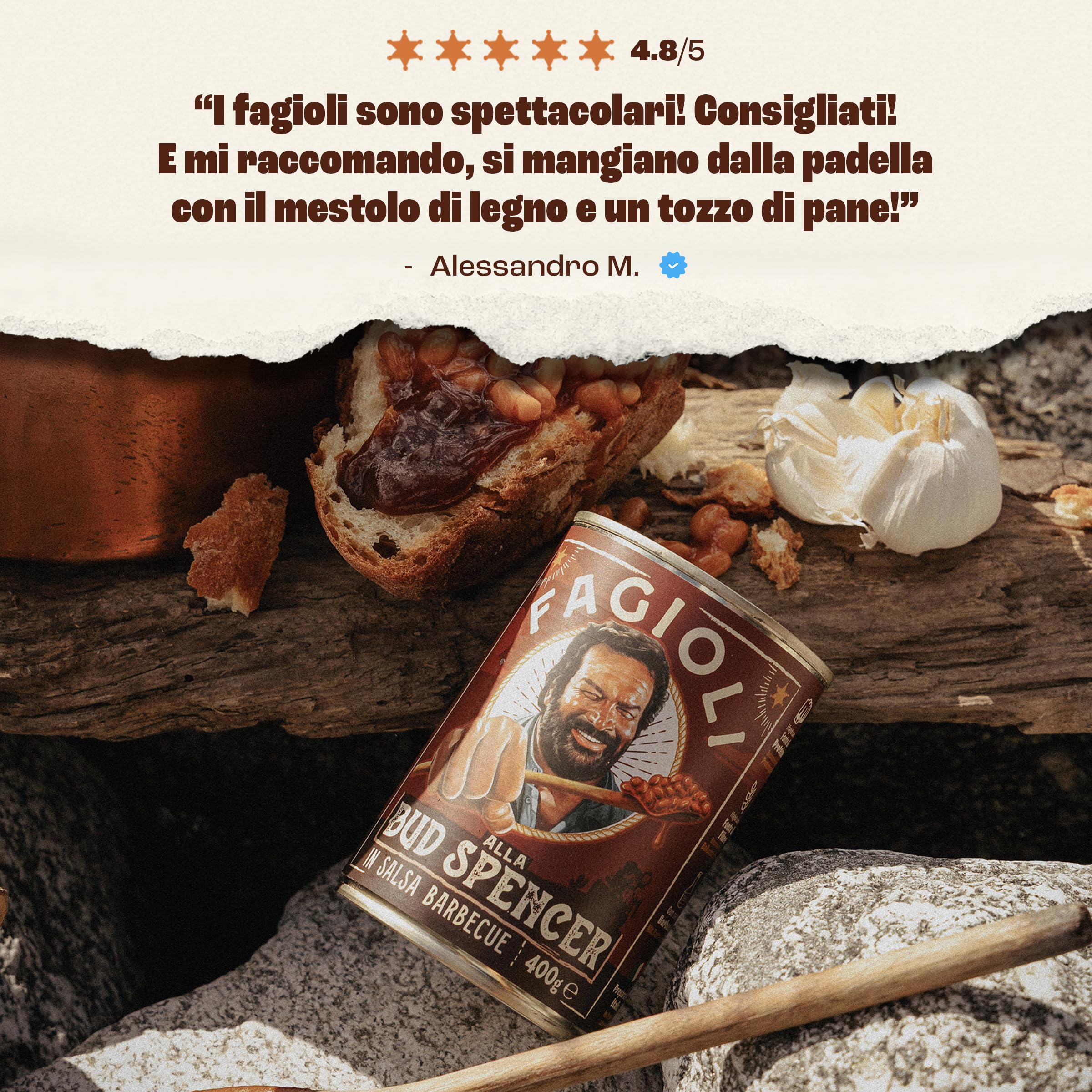 Fagioli alla Bud Spencer – In Salsa Barbecue (Vassoio da 12 Lattine da 400g)