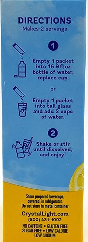 Miniatura 3 de Crystal Light On The Go Bebida Natural Limonada mezclar 10-packet Caja Pack de 5