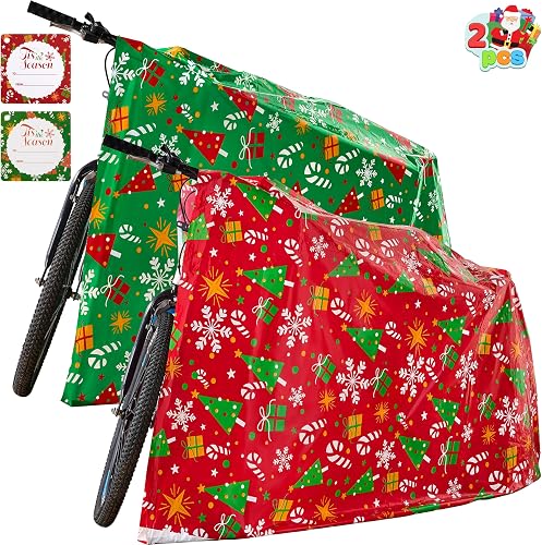 JOYIN Jumbo-Geschenktüten aus Kunststoff, 182,9 x 152,4 cm, mit Geschenkanhänger