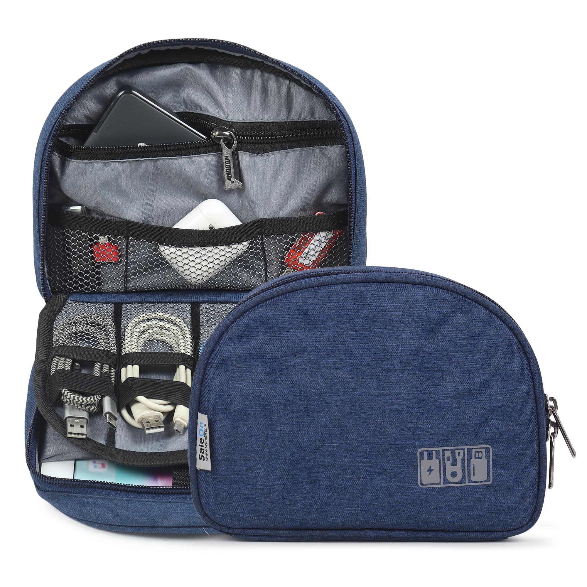 See full amazon price history chart for SaleOn Water Resistant Travel Organizer for Cables, Electronics Accessories Bag, Portable Storage Organizer Bag for Earphone, USB Cable, Power Bank, Cable Organizer Bag for Accessories, Navy Blue SaleOn Water Resistant Travel Organizer for Cables, Electronics Accessories Bag, Portable Storage Organizer Bag for Earphone, USB Cable, Power Bank, Cable Organizer Bag for Accessories, Navy Blue (B0CNZ71B7K) Amazon Price History, Amazon Price Tracker