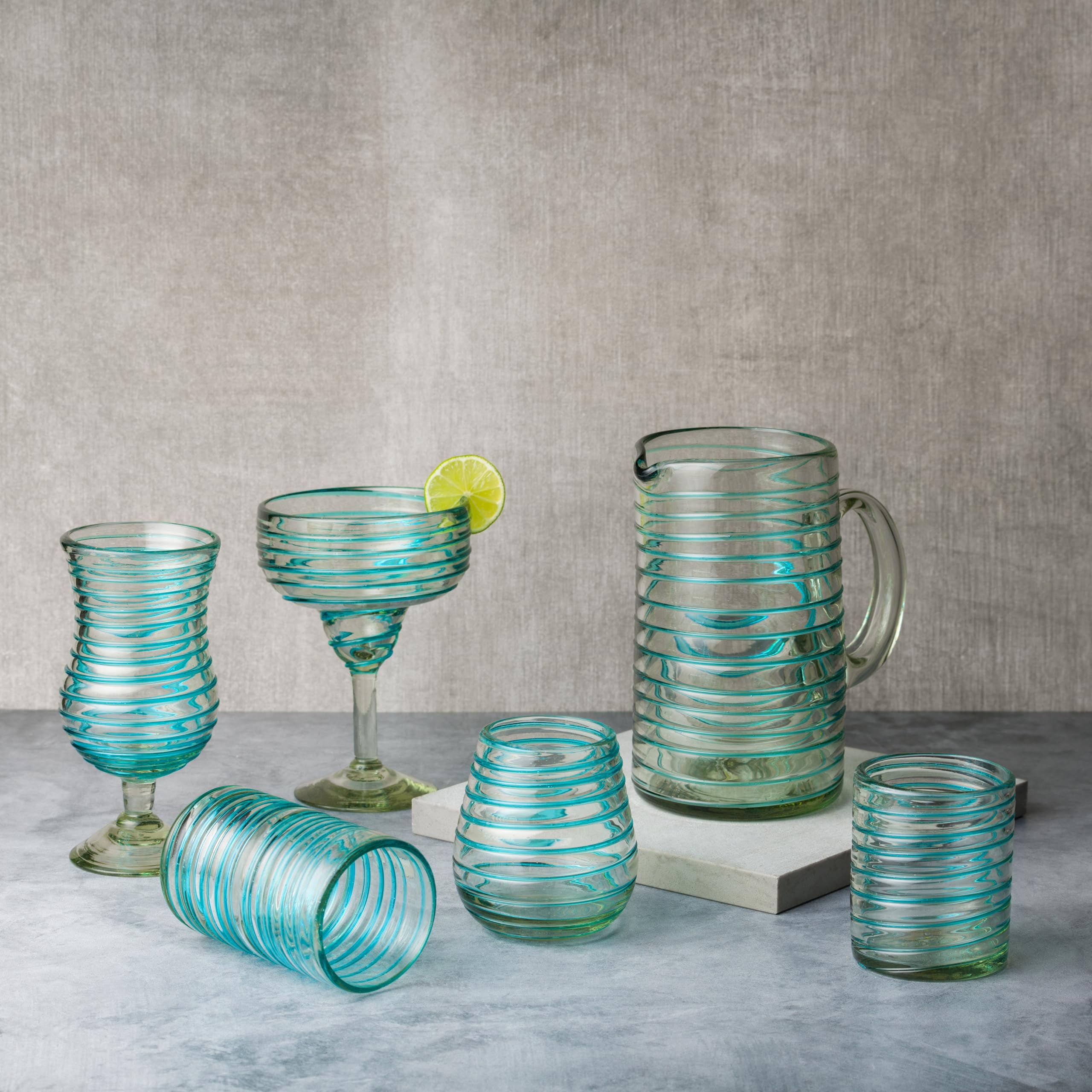 10 Strawberry Street Hurricane Glasses - Set of 6 -4