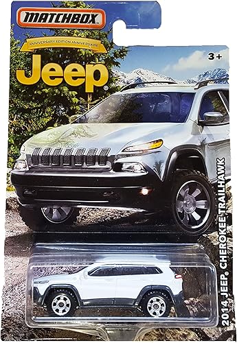 Matchbox Limited Edition Jeep Anniversary Edition Blanco 2014Jeep Cherokee trailhawk fundido