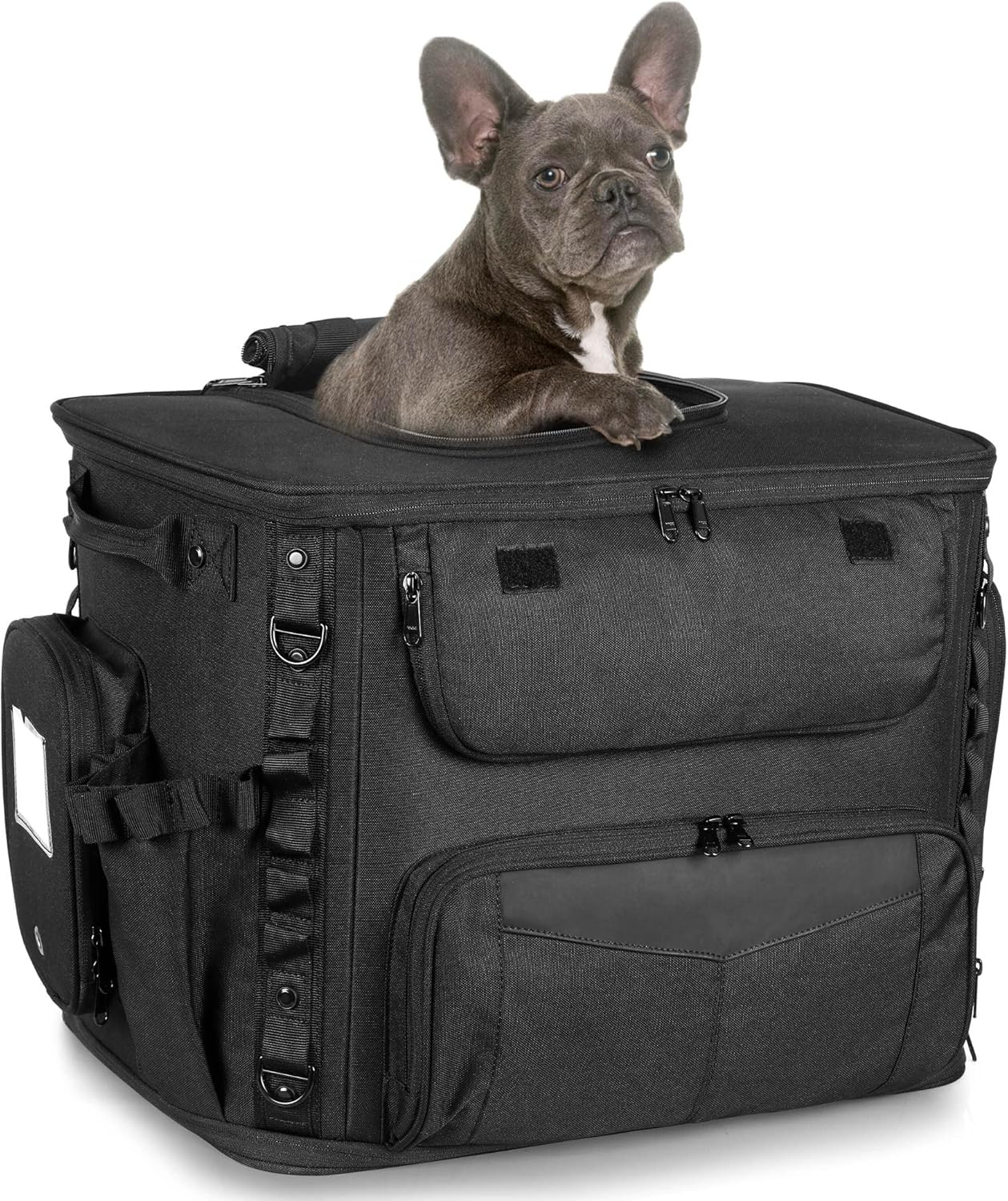 Motorcycle Dog/Cat Carrier Bag for Small Dogs Black