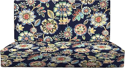 RSH Décor Juego de cojines para asientos profundos para interiores y exteriores con respaldos de espuma, tela de poliéster para todo tipo de clima,