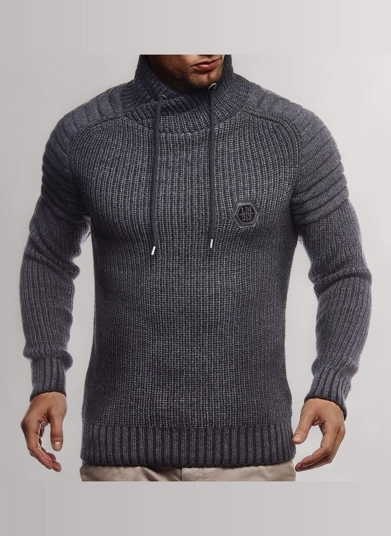 Leif Nelson Men's Pullover Knit Sweater LN-5235
