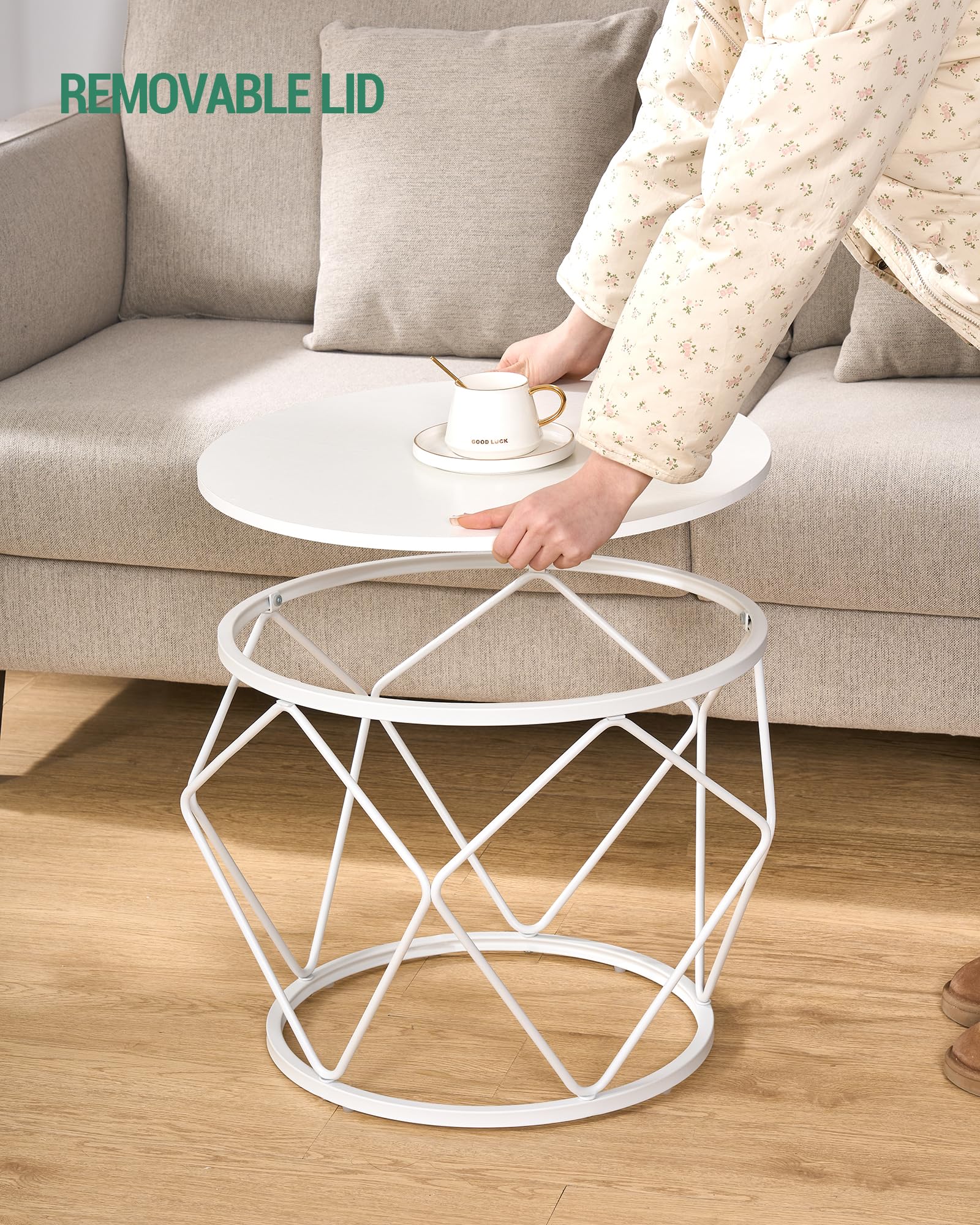 Tavolino Rialzabile Da Caffè Con Piano Sollevabile Tavolo Da Soggiorno Pranzo Moderno Salvaspazio Ideale Per Mangiare Lavorare 105 X 55 X 45 Cm Bianco 99121268