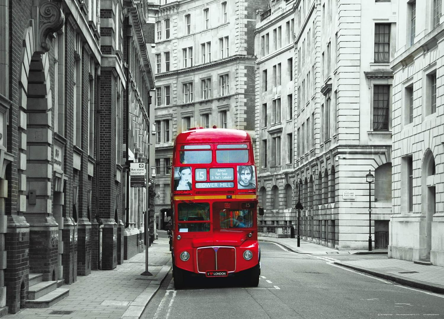 AG FTNm2614 Design Mural Wallpaper Wall Mural Photo Wallpaper Photomurals London Bus