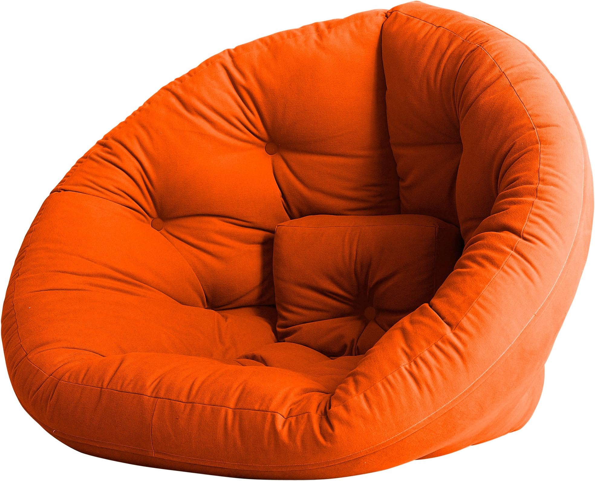 Fresh Futon Nido Convertible Futon Chair/Bed Mattress, Orange