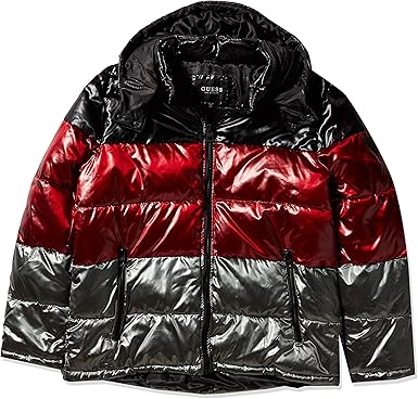 guess men's midweight puffer jacket