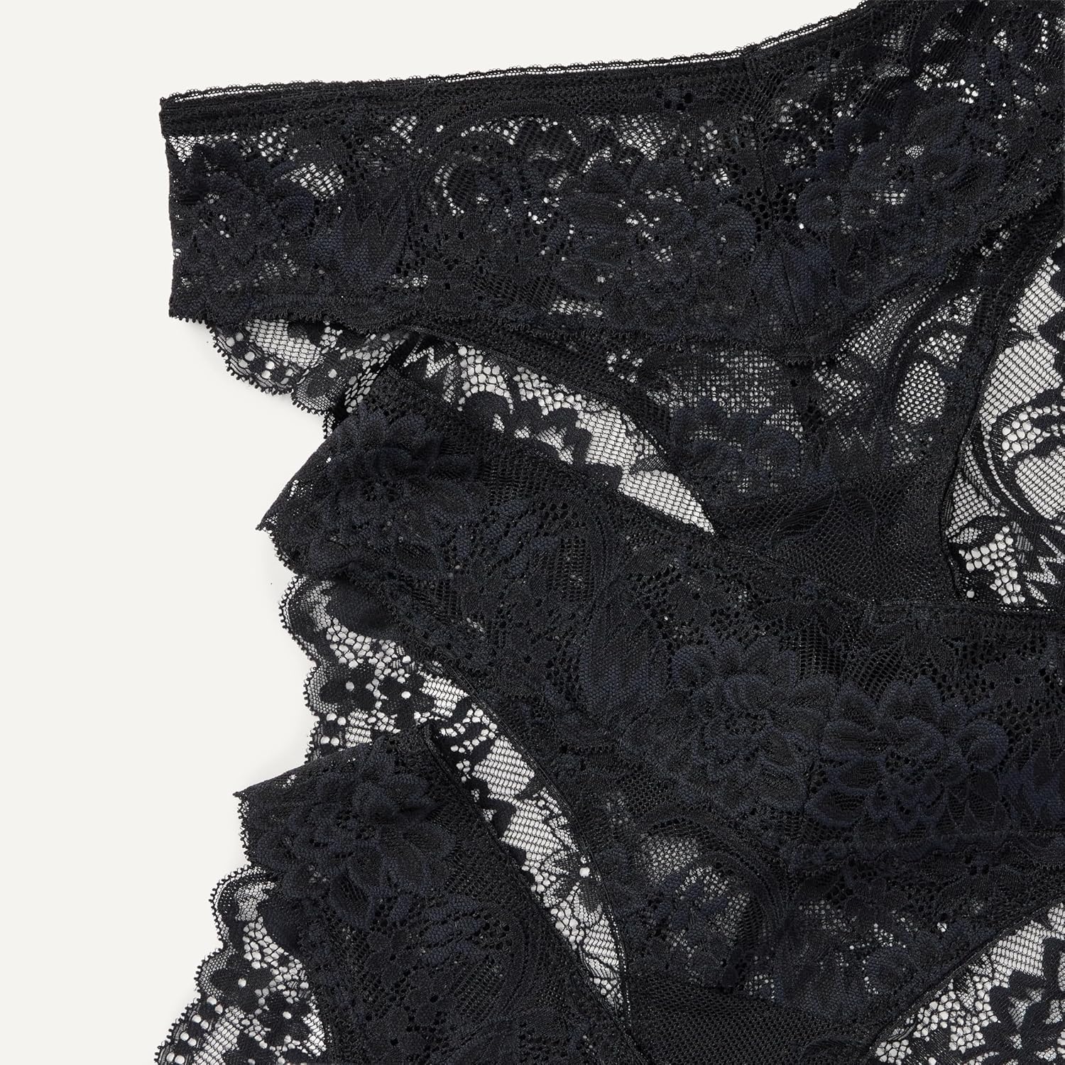 Amazon Essentials Women's Stretch Galloon Lace Bikini Panty, Pack of 6 - Image 5