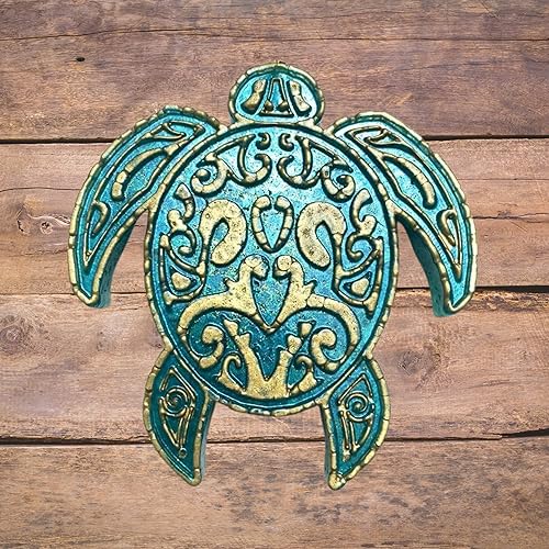 Miniatura 4 de Molde de silicona Freshie de tortuga con estampado tribal  Tamaño 4 pulgadas de ancho x 2 pulgadas de largo x 1 pulgada de profundidad  Tortuga