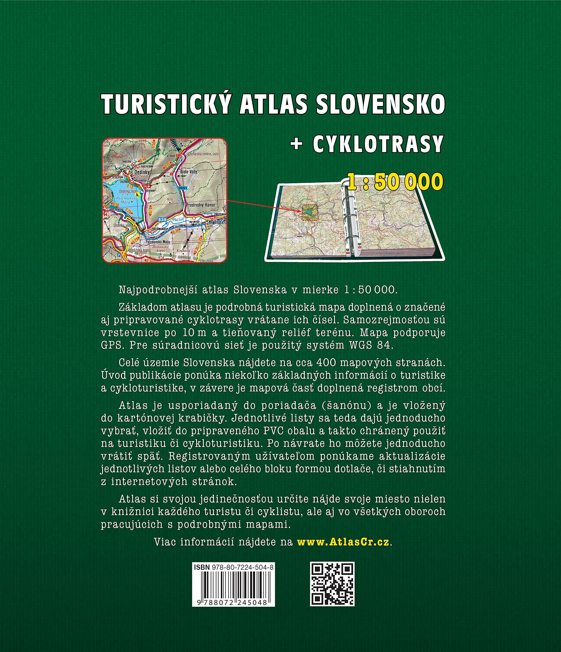 Slovensko Turisticky Atlas 1:50.000 A4: Shocart Atlas