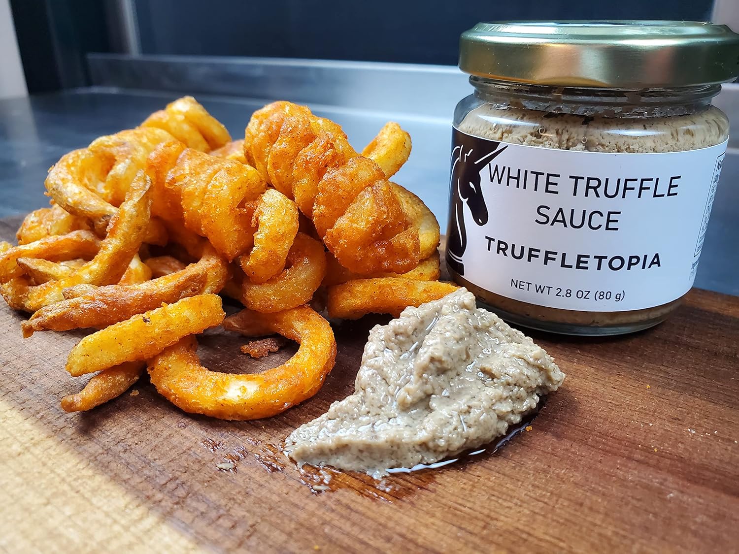Truffletopia I White Truffle Sauce I Made with Real White Truffles from Italy I Most Versatile Topping or Condiment, for Seasoning, Cooking & Baking I Gluten Free, Non-GMO, No MSG, Cholesterol Free, Sugar Free I 16.6 oz