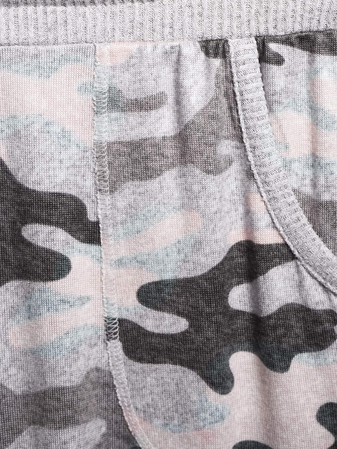 Hacci Pajama Joggers (Pink Camo 