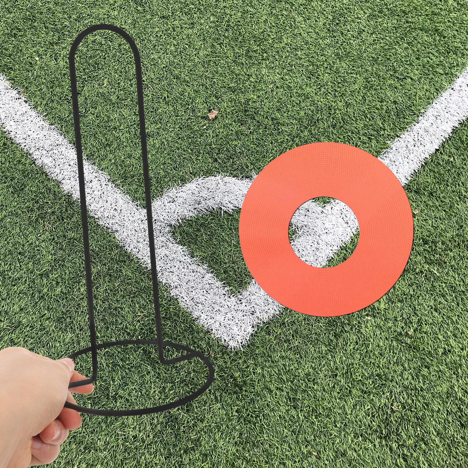Support pour Cônes de Football en Fer Noir, Étagère Multifonction pour Disques et Bases