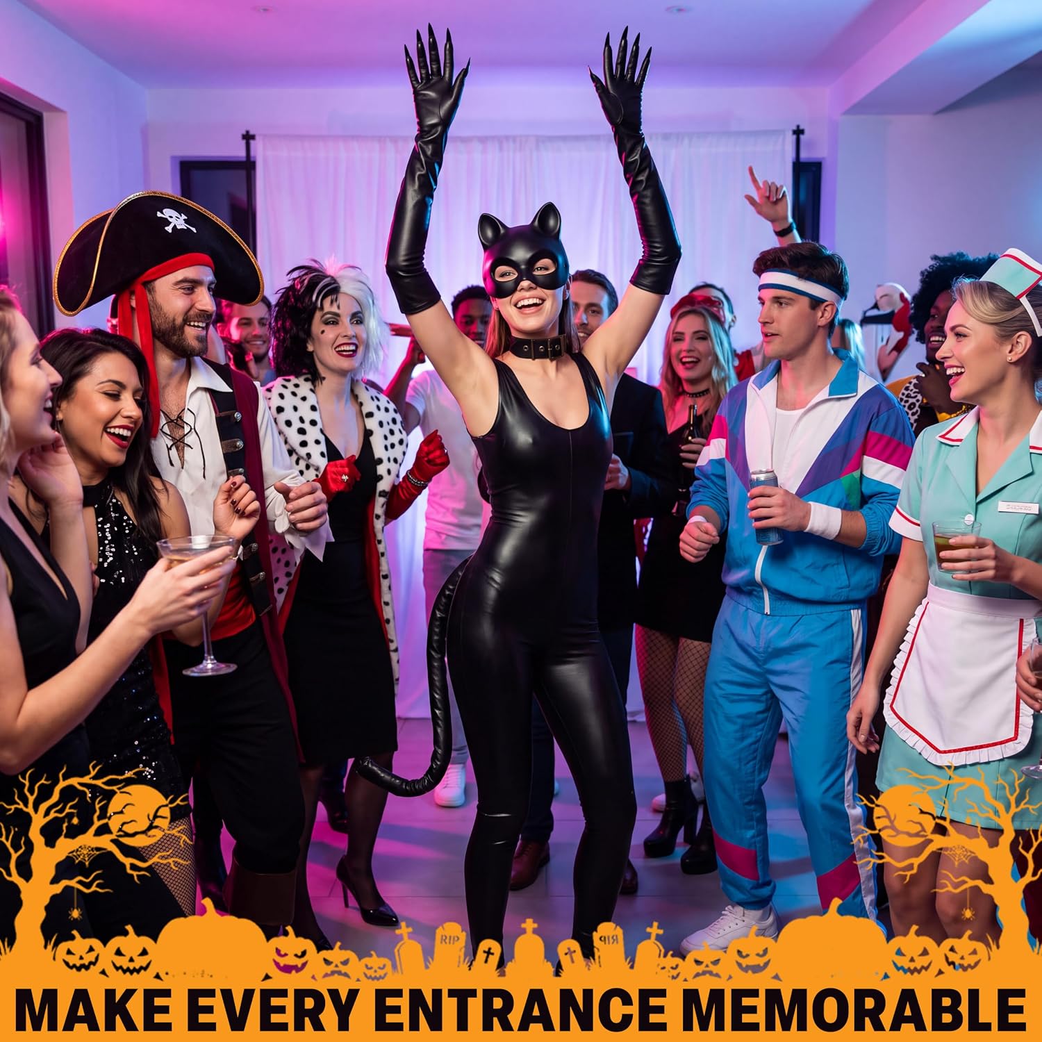 Get Trend Bunny, Cat, Leopard Halloween Costume Accessories Set for Women image 2