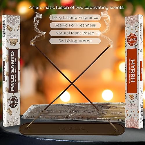 Vista 260 de Trumiri Incense Sticks - Combo Pack of 40 Insence-Sticks - 20 Rose + 20 Lavender - Insenses - Insents - Incents - Inscense - Incence - Incienso