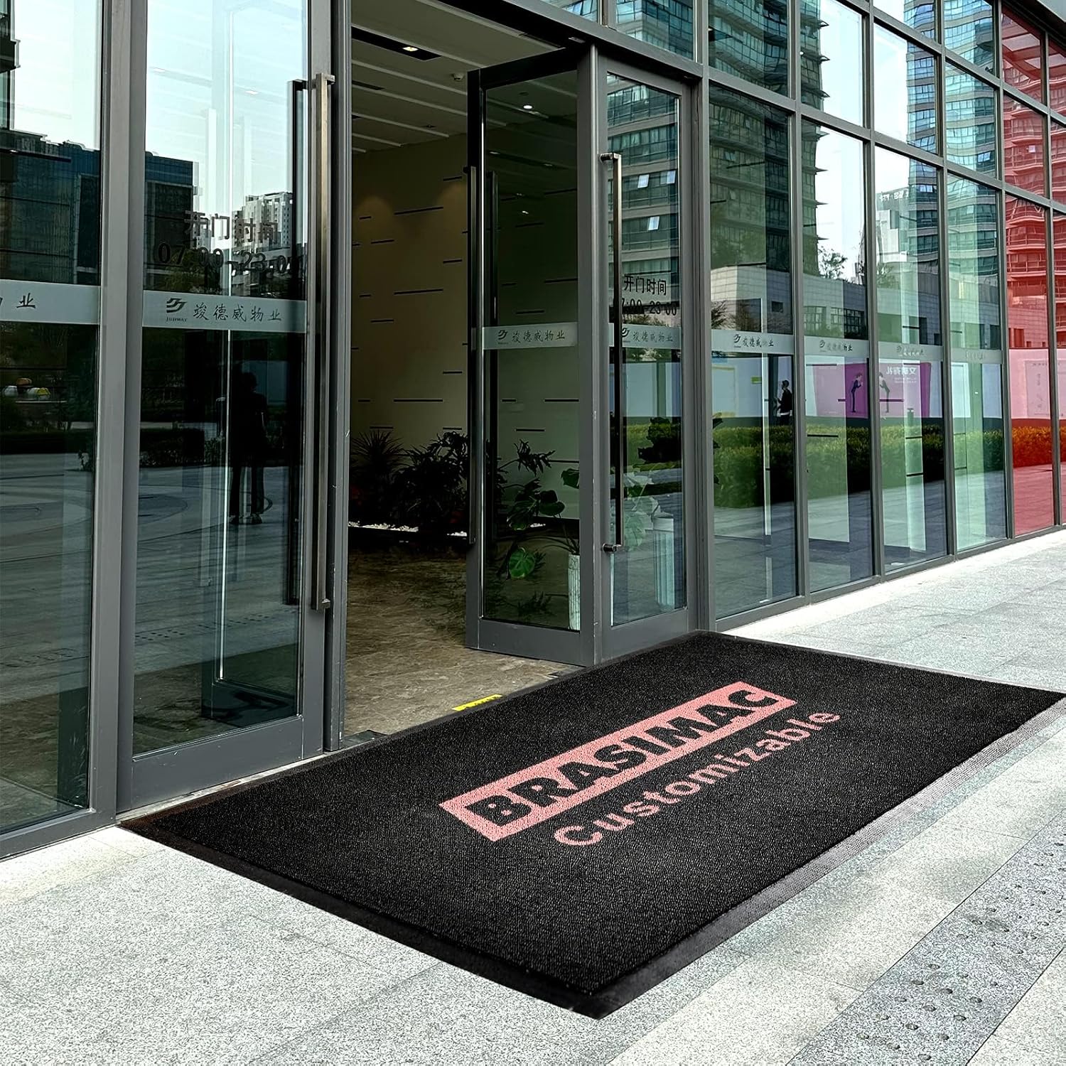 Customizable Commercial Carpet Custom Rug Doormat Personalized Any Size Color Logo Shape Pattern Non Slip Rugs for Indoor Outdoor Office Flooring Solutions for High-Traffic Areas