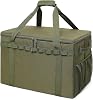 Tactical Camping Storage Bag - 46L Utility Tote Bag Trunk Organizer Army Green