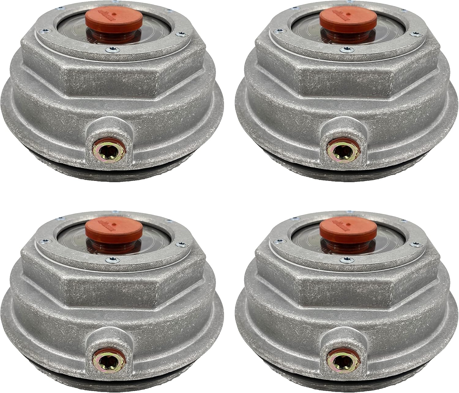 Torque 4 PCS 3434075 Aluminum Hub Caps for Trailer Axle Replaces Stemco 343-4075