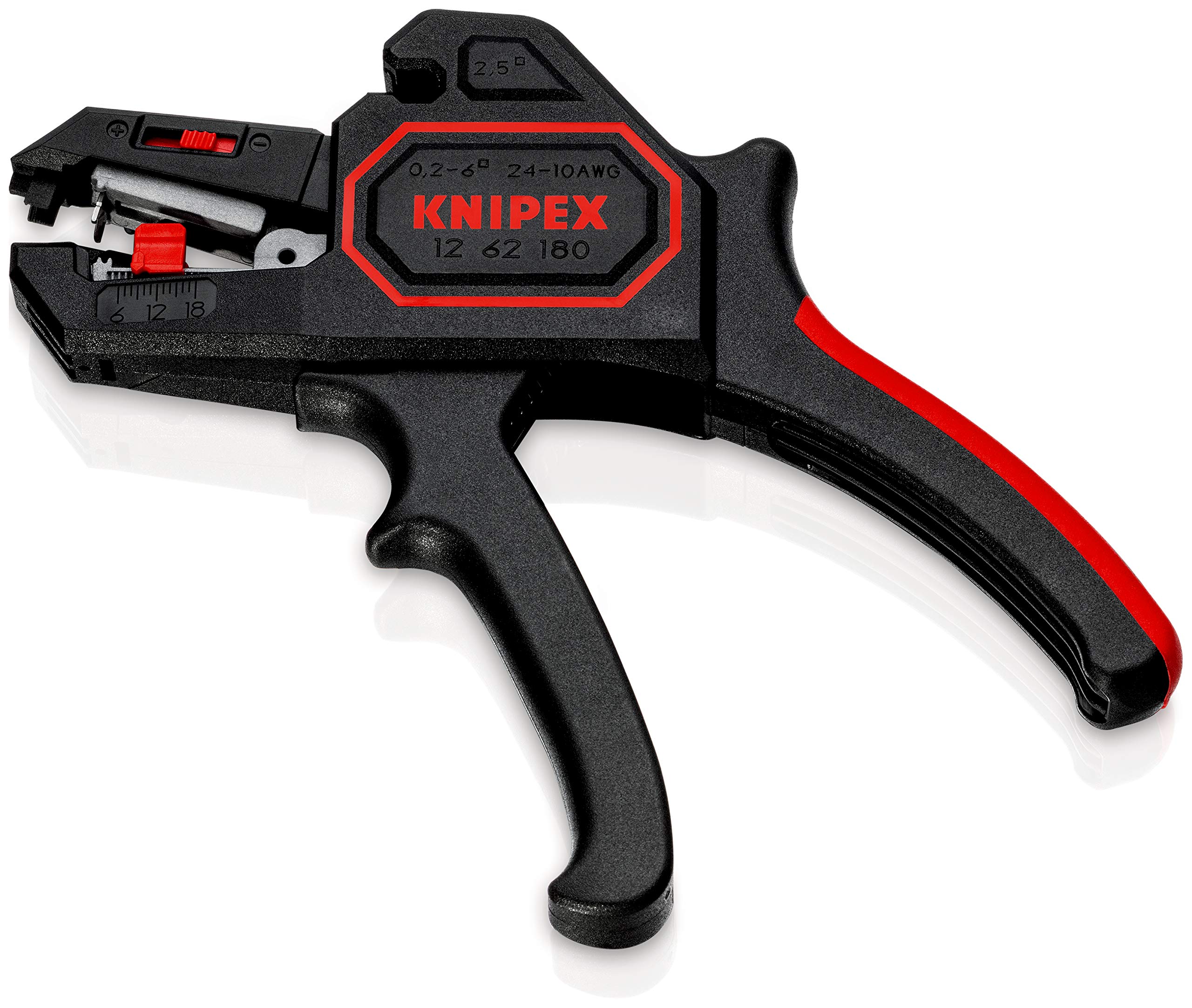 KNIPEX ErgoStrip Outil universel à dégainer (135 mm) 16 95 01 SB & Pince à dénuder automatique (180 mm) 12 62 180
