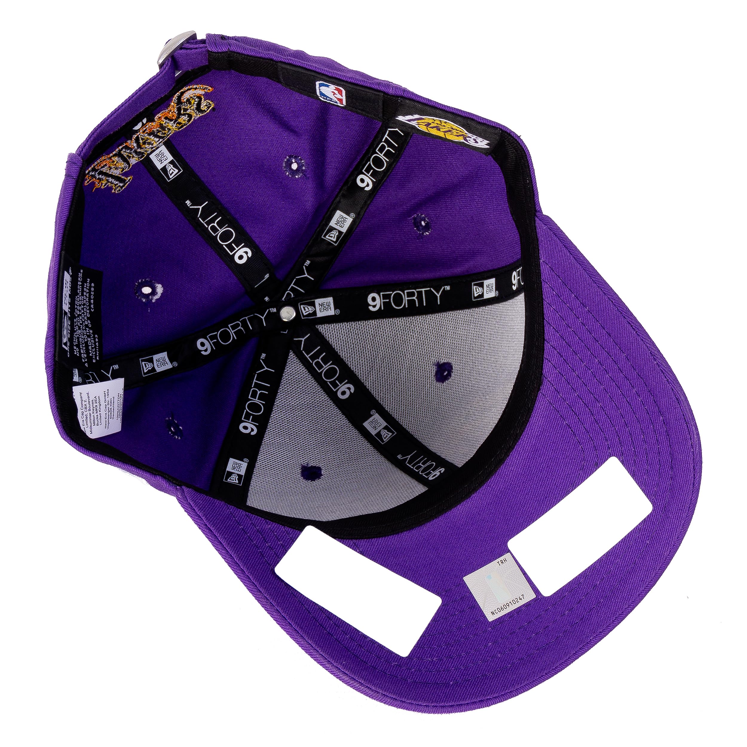 New Era MLB NFL NBA Yankees Lakers Bulls Dodgers Raiders Chiefs Sox - Berretto da baseball, edizione limitata Los Angeles Lakers, colore nero (Black V4), misura unica