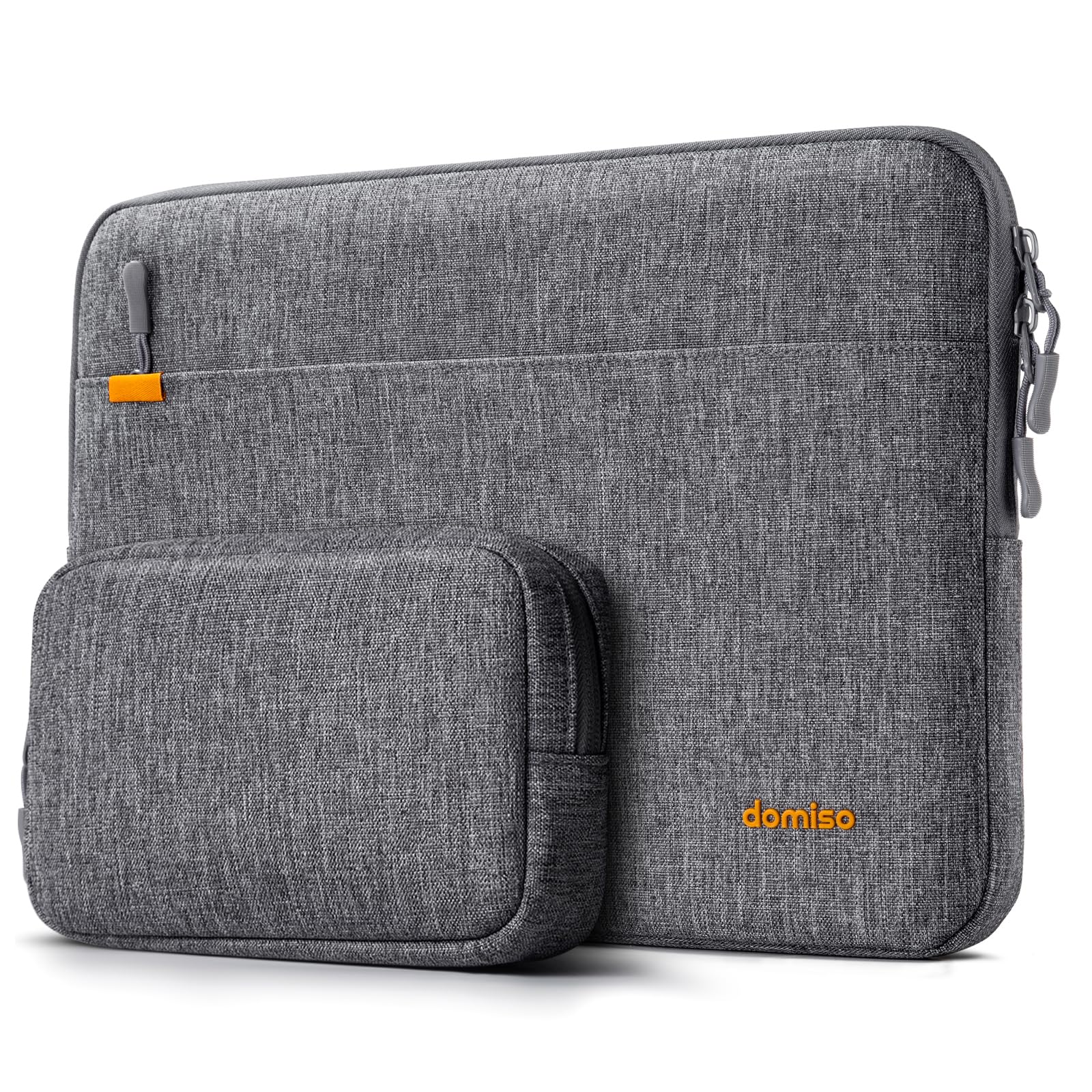 DOMISO Funda para ordenador portátil AA90 (grigio, 13,3 pollici per laptop /14 pollici per MacBook)