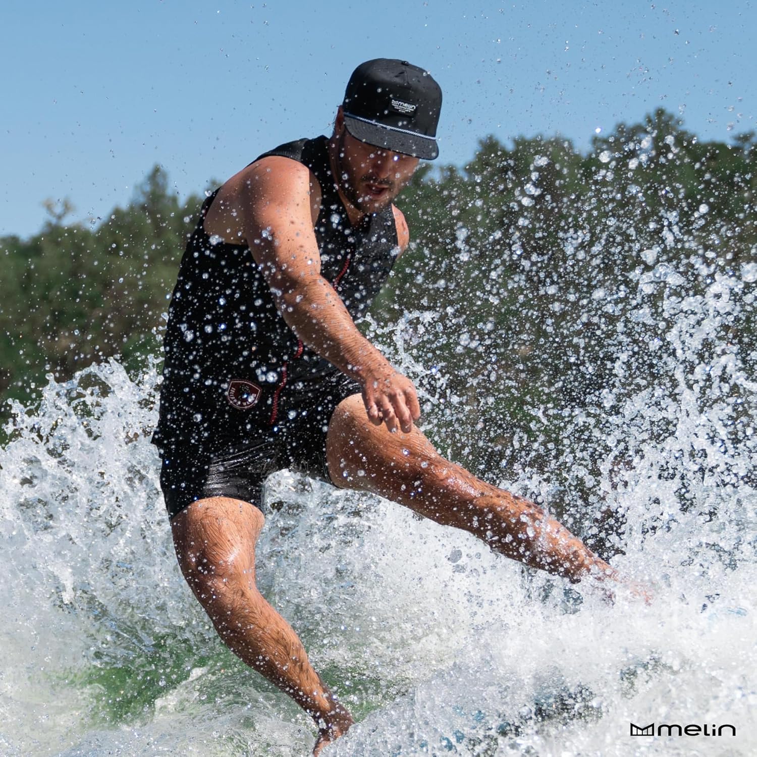 melin Coronado Brick Hydro Rope Hat, Water-Resistant Baseball Caps for Men & Women, Golf, Running, or Workout Hat - Image 3