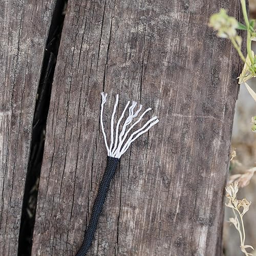 Miniatura 6 de SURVIVE Paracord Bracelet, Pack of 2, Emergency Survival Kit Fire Starter Compass Whistle 8.5-10 ft Continuous Strand Flint Steel Scraper 5 in 1