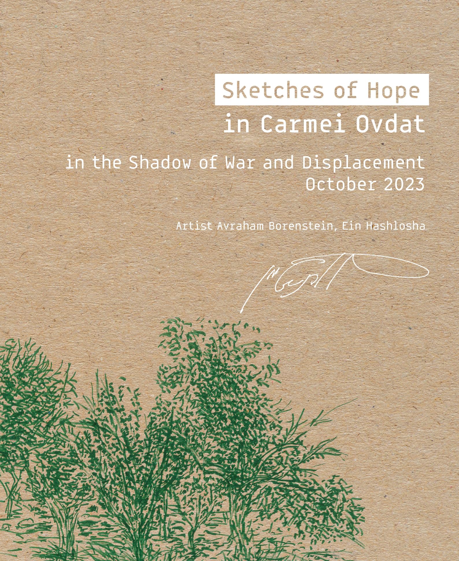 Sketches of Hope livre de réflexion historique à lire chez soi sur la guerre de 2023