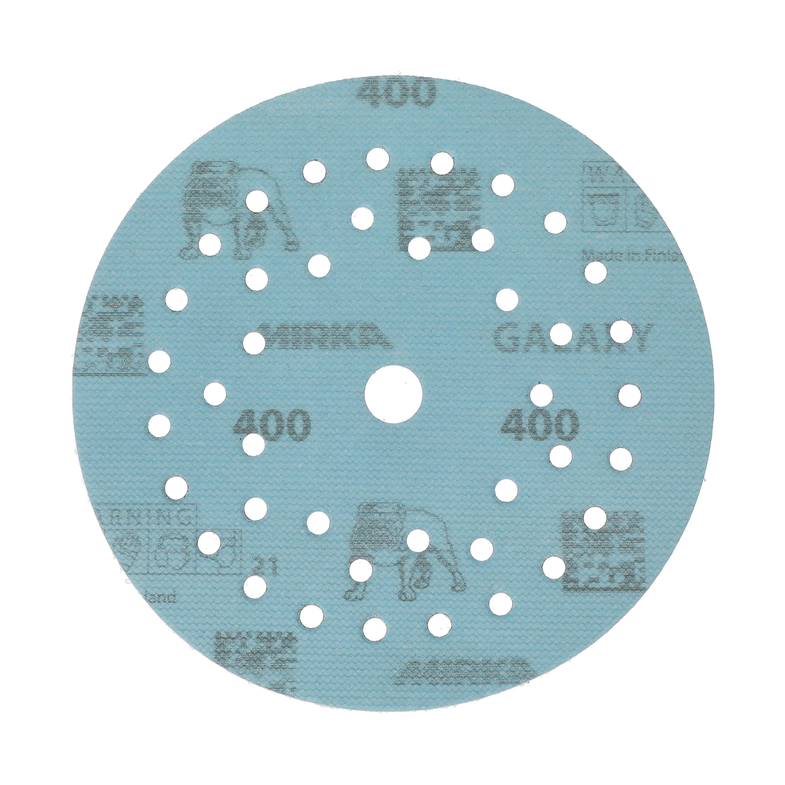 Mirka Galaxy carta abrasiva epossidica 125mm a strappo grana 400 per la levigatura di resina epossidica, legno, epossidica, rivertable 50 pz. dischi abrasivi