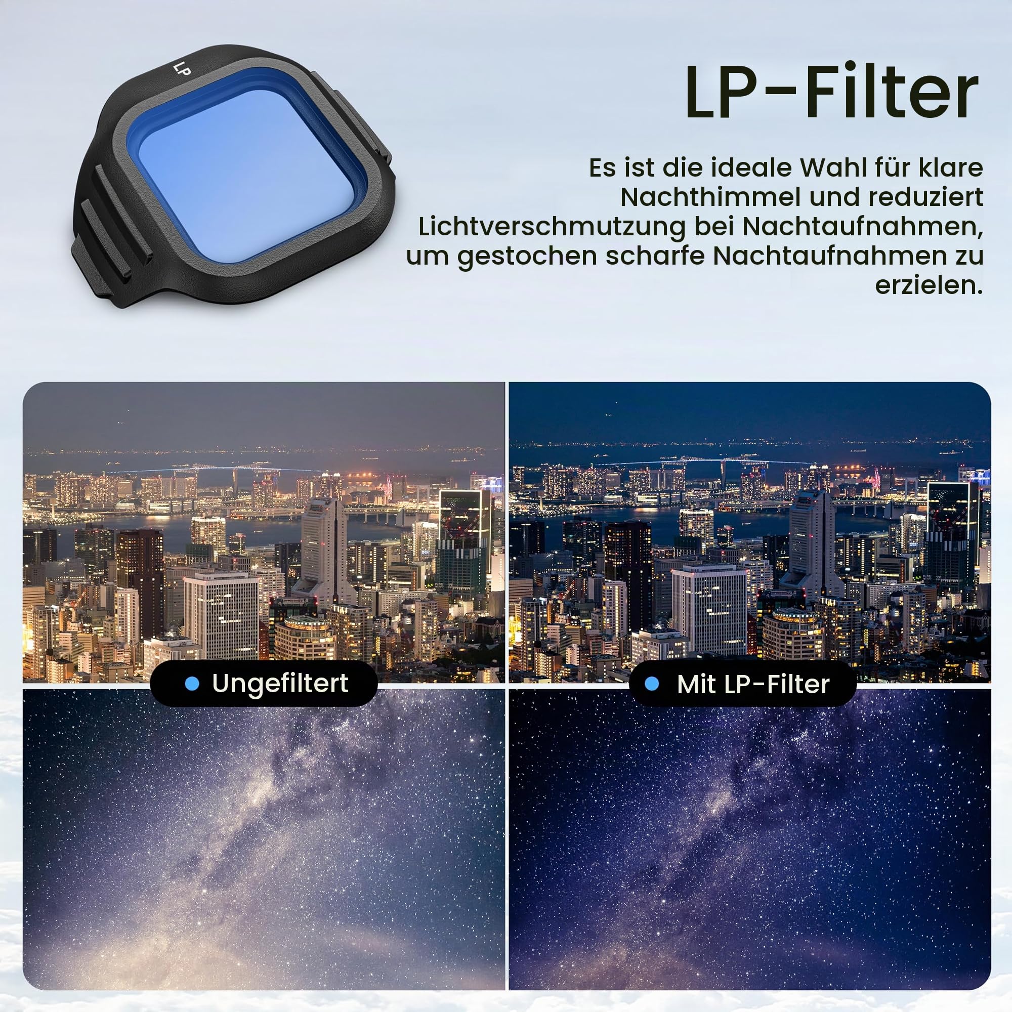 STARTRC Filter Set für DJI Mini 5 Pro Zubehör, 6 Pack Filter Black Diffusion Mist Filter/LPR/UV/ND16/64/CPL Mini 5 Pro Drohnen Objektivfilter, mehrfach beschichtetes optisches HD Glass