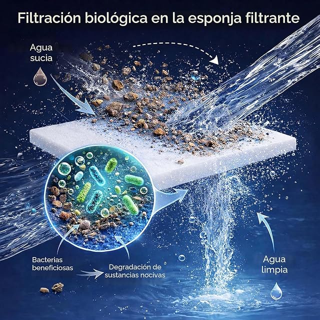 Foto 5 de 8 de Filtro de vellón Synfil 300 Blanco para Filtro de Estanque o Filtro de Acuario