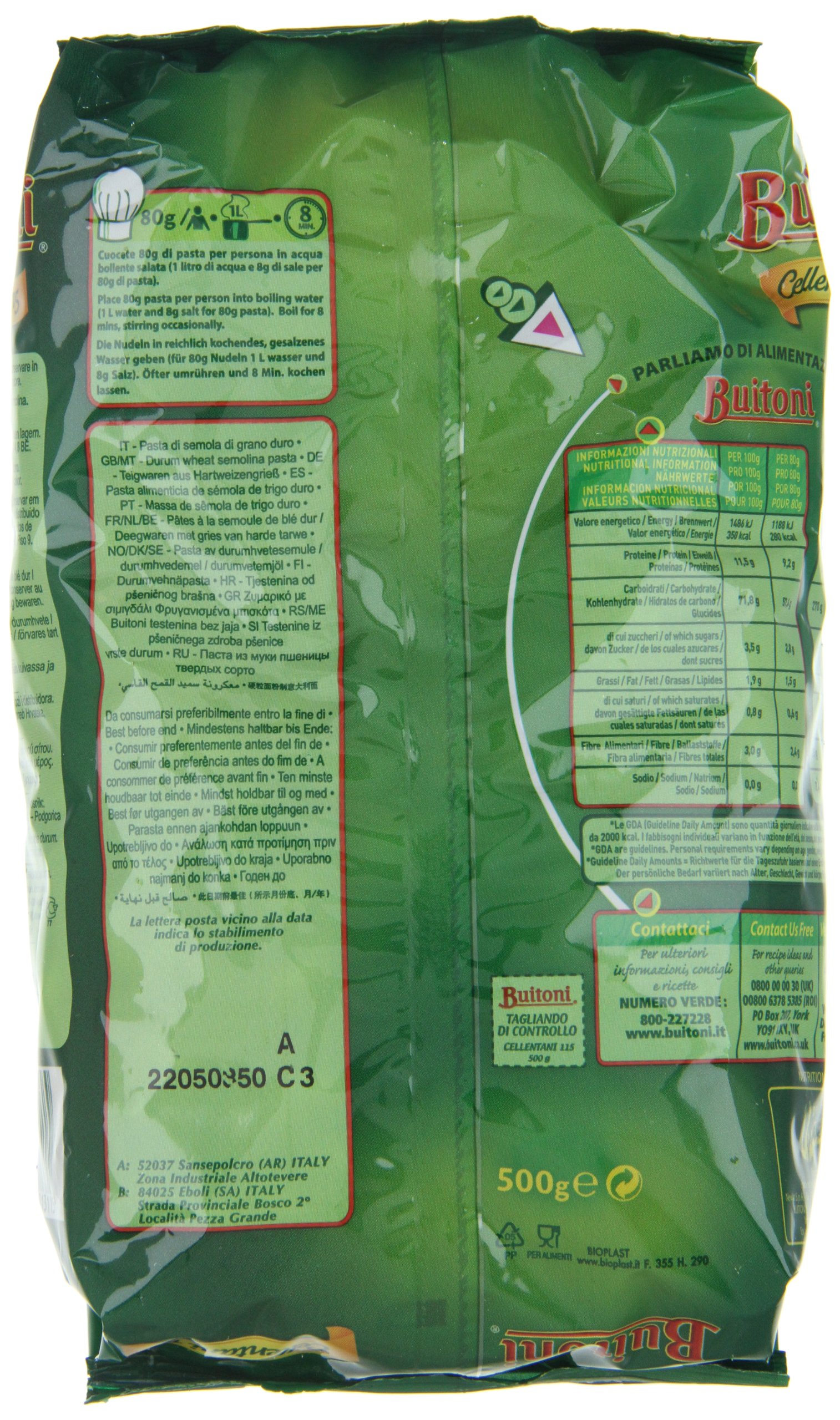 Buitoni Cellentani, 12er Pack (12 x 500 g Packung)