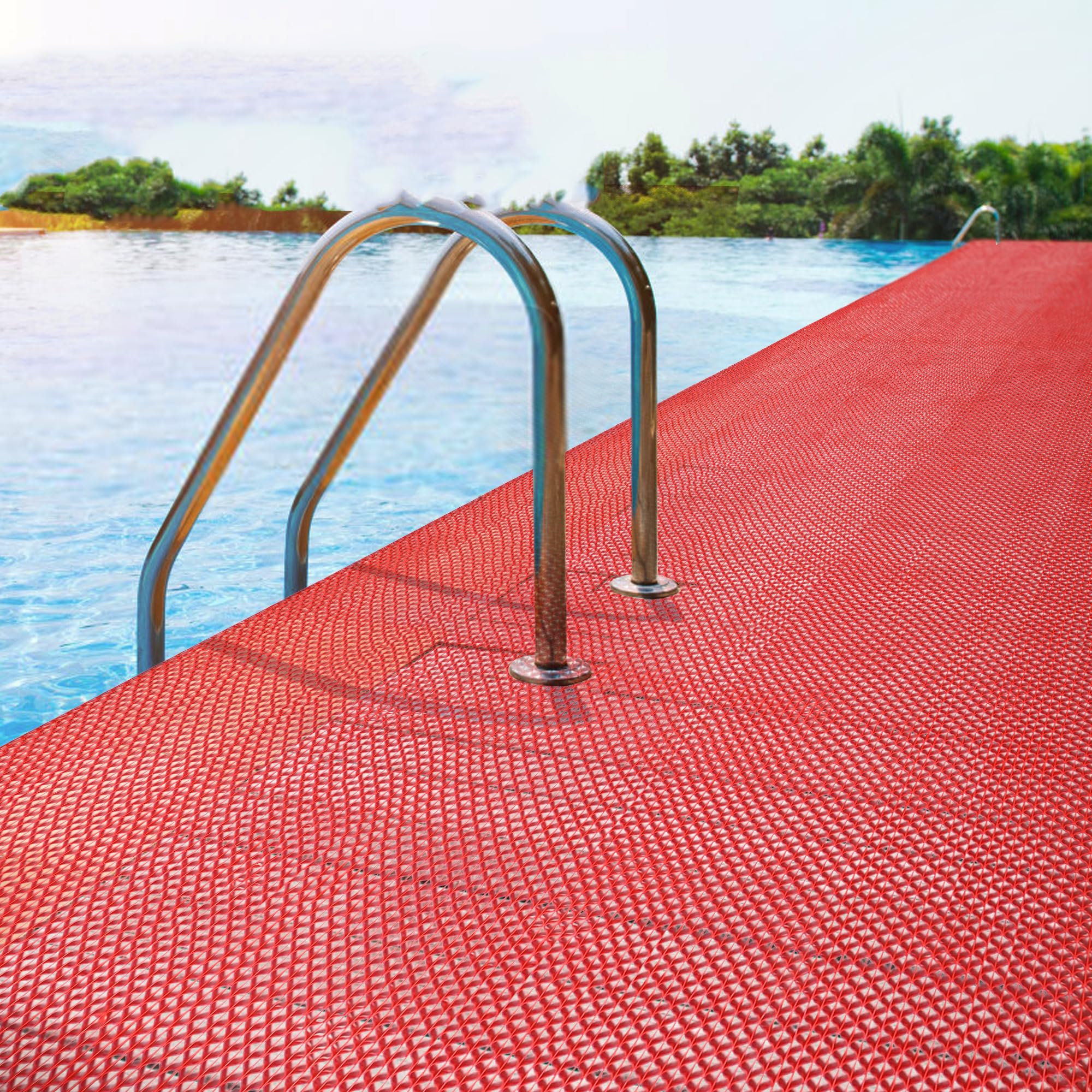 Commercial Drainage Floor Mat 3x16 Ft Wet Area Mat Pool Mats 0.22'' Thick — Amazon image 4