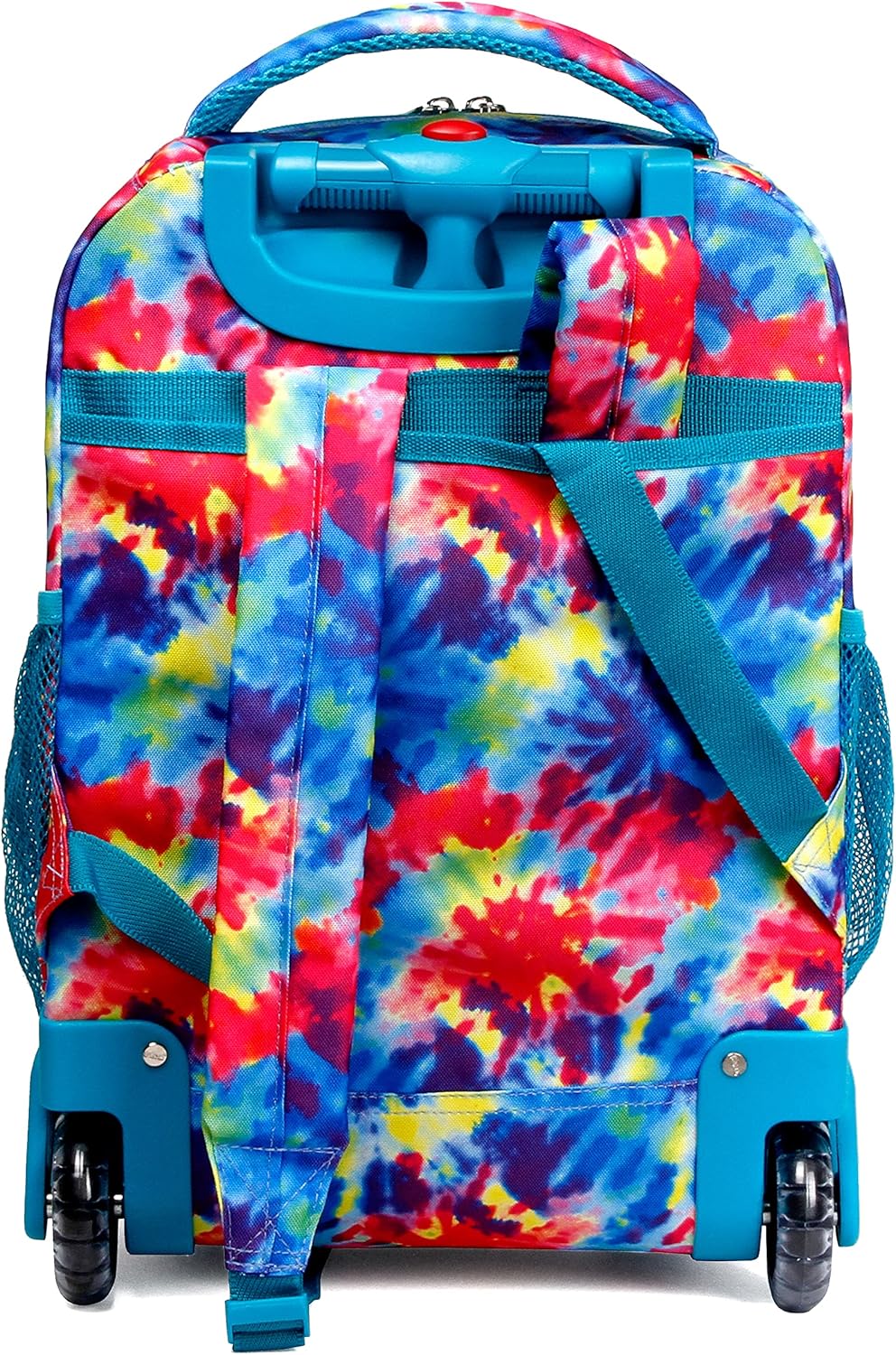 tie dye rolling backpack